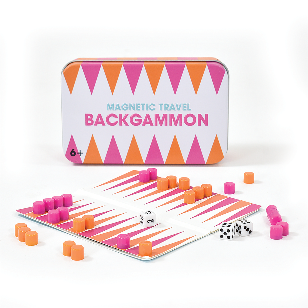 Fizz Backgammon Tin Travel Game